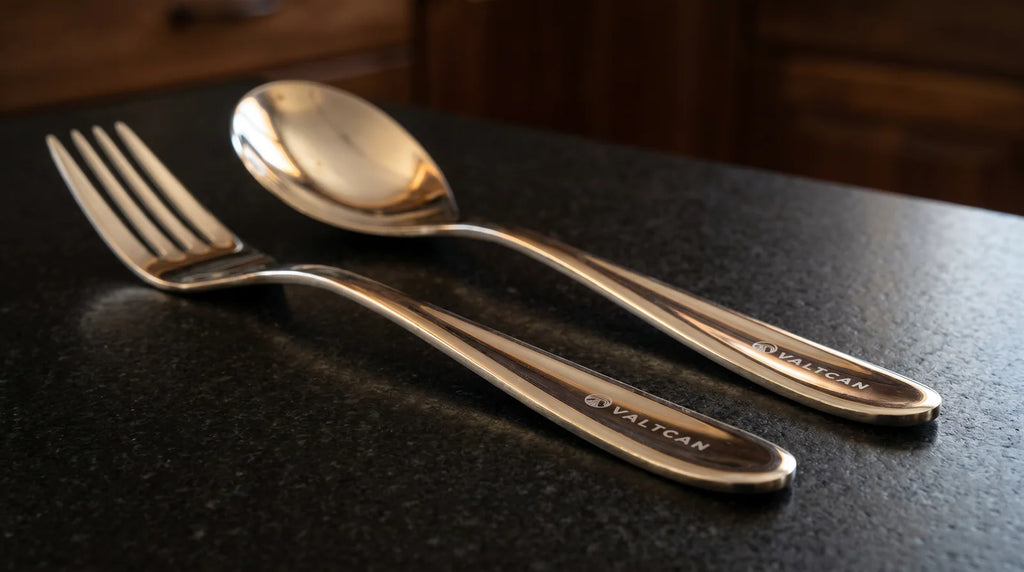 Titanium Flatware Set, 4-Piece Full Dinner Place Setting