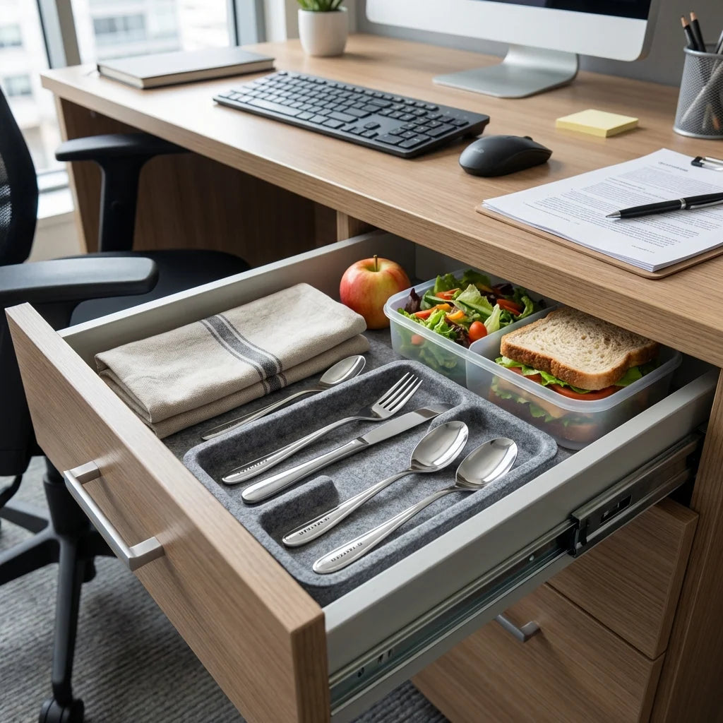 Titanium Flatware Set, 4-Piece Full Dinner Place Setting