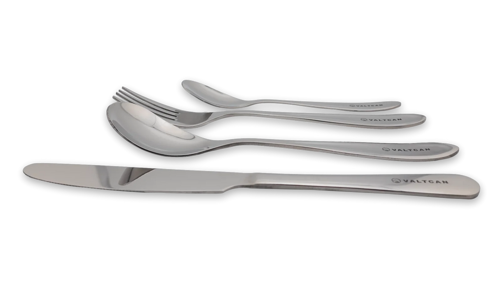 Titanium Flatware Set, 4-Piece Full Dinner Place Setting