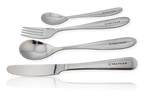 Titanium Flatware Set, 4-Piece Full Dinner Place Setting