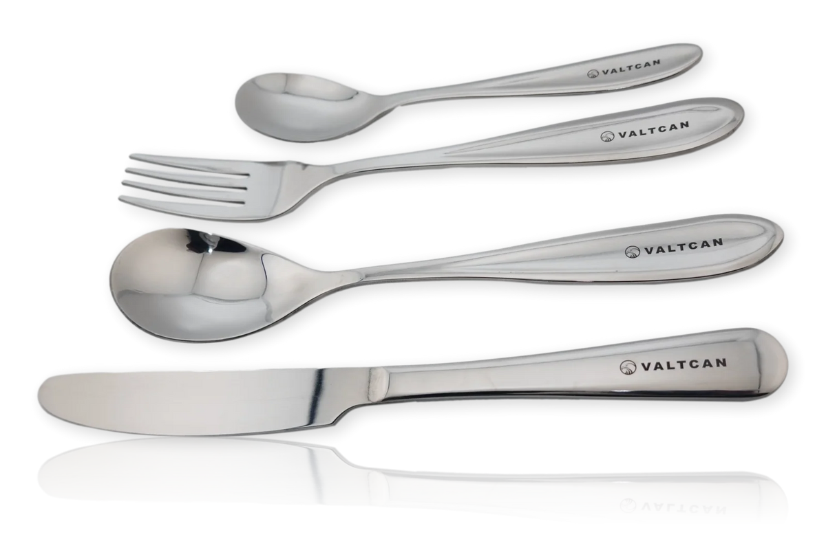 Titanium Flatware Set, 4-Piece Full Dinner Place Setting