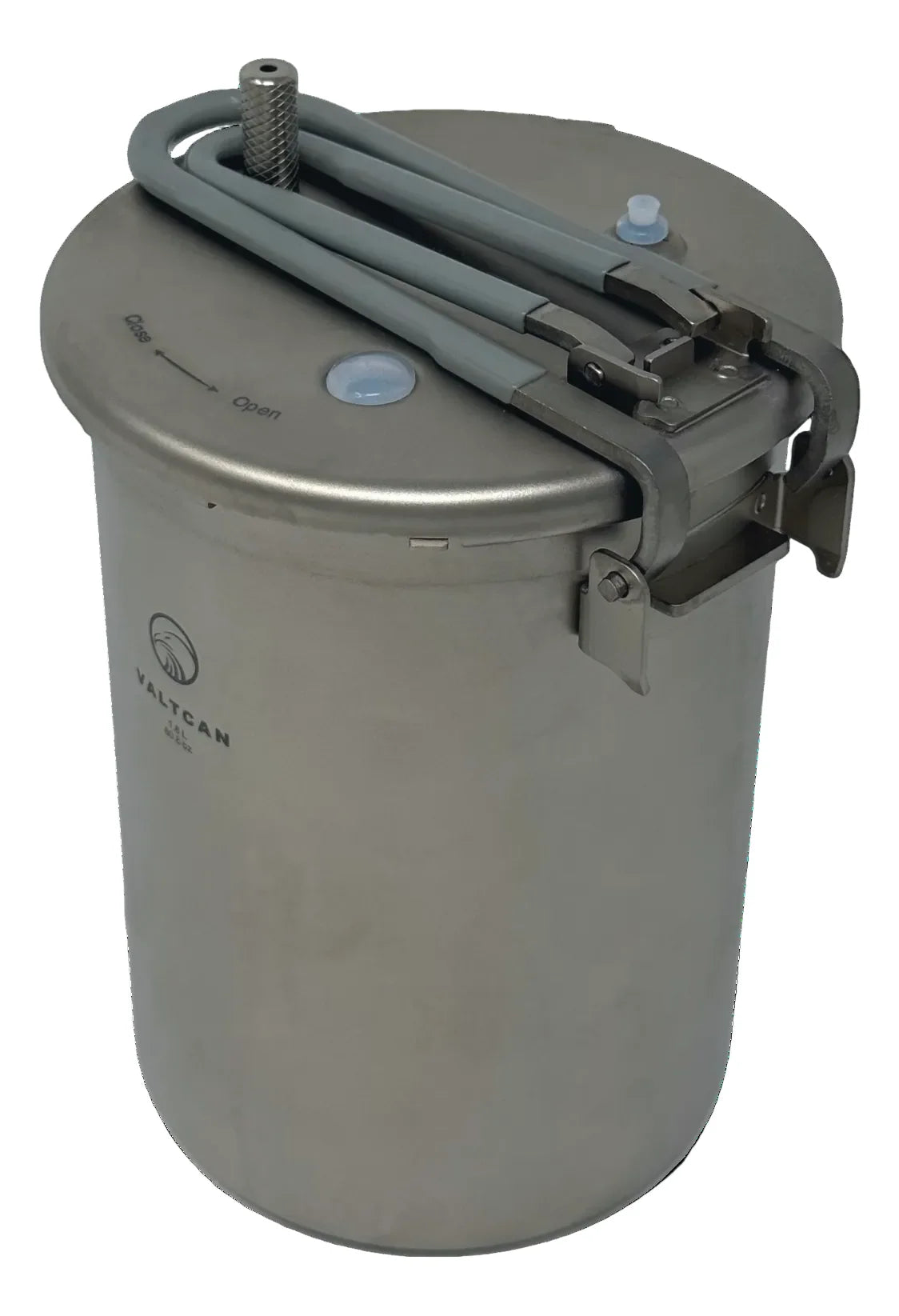 Titanium Pressure Cooker Pot with 1800ml Capacity, 35kPa Locking Lid and Ultralight 520g Design