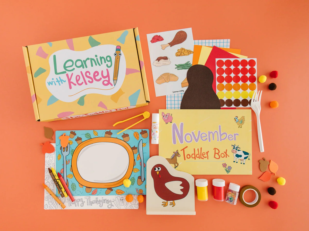 Toddler Activity Box for Ages 2–3 with Sensory Play, Fine Motor Activities, Crafts and Games