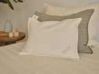 Toddler Pillow for Ages 2 and Up, Organic Latex Core with Low Stable Support in a 14 x 19 Inch Profile