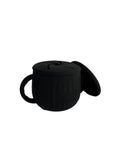 Toddler Snack Cup with Two Lids, Easy-Grip Handles and Dishwasher-Safe Silicone for On-the-Go Feeding — Blackout