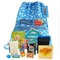 Toddler Travel Activity Pack with 9 Entertainment Items, Crayons and Reusable Rucksack for Trips