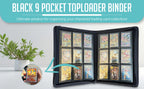 Top Loader Binder for 288 Trading Cards in 3 x 4 Inch Toploaders, Featuring Side-Loading Sleeves