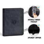 Top Loader Binder for 288 Trading Cards in 3 x 4 Inch Toploaders, Featuring Side-Loading Sleeves