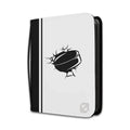 Toploader Binder for 216 Cards in Standard 35pt Holders, Featuring Side-Loading Pages and a Zipper Closure — Hockey