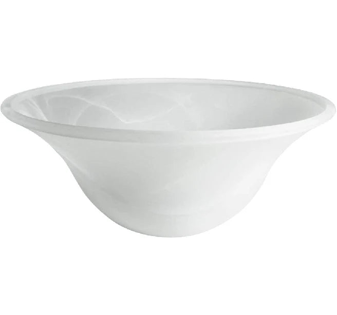 Torchiere Floor Lamp Shade in Glass, Alabaster Glass Floor Lamp Shade