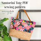 Tote Bag PDF Sewing Pattern in Three Sizes