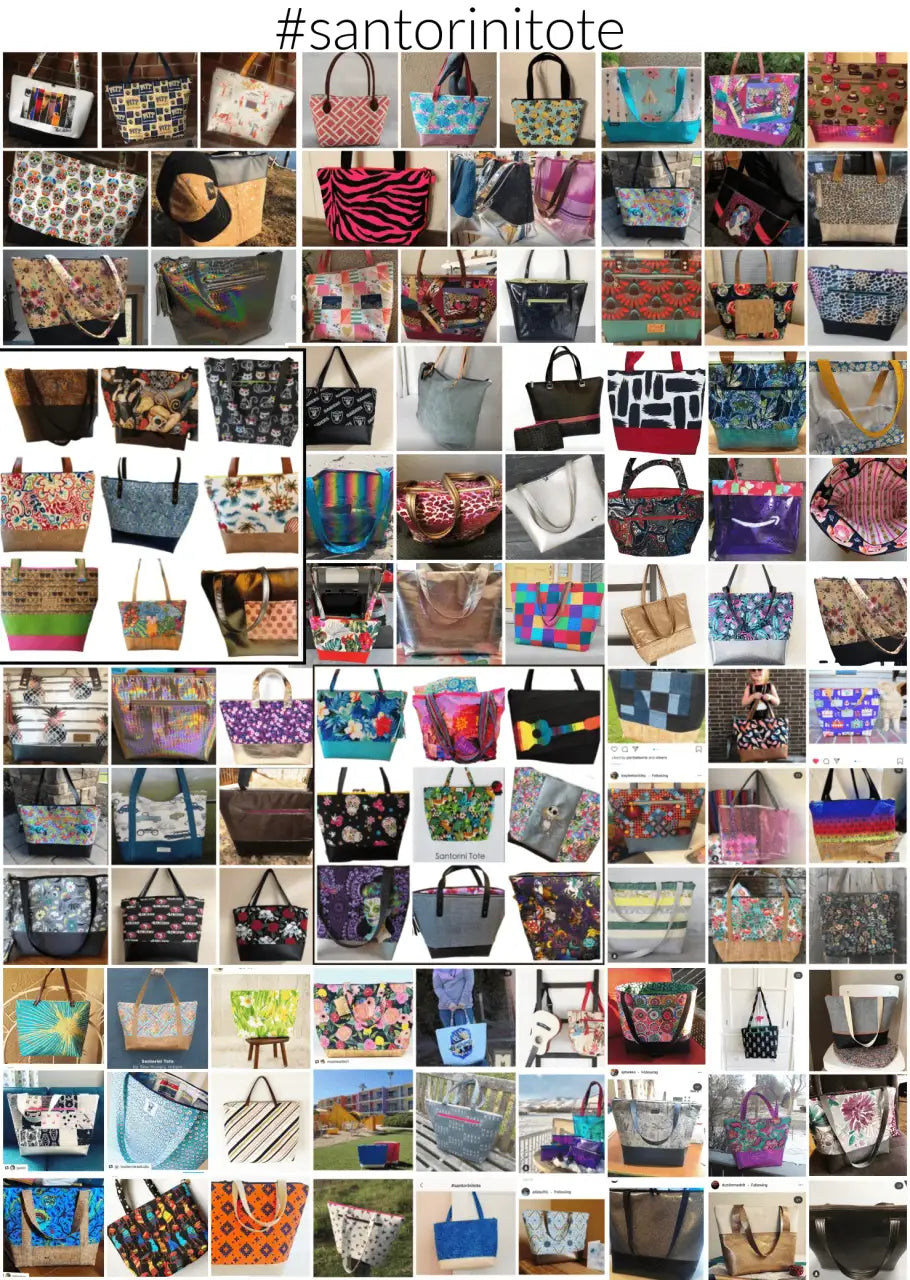 Tote Bag PDF Sewing Pattern in Three Sizes