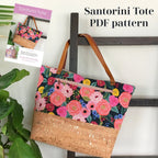 Tote Bag PDF Sewing Pattern in Three Sizes