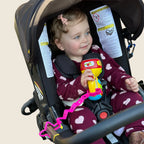 Toy Bungee Tether to Keep Baby Toys Within Reach on Strollers and
