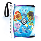 Trading Card Binder with 26 Side-Loading Pages and Zippered Closure, Frostfall First Edition Vinyl Design
