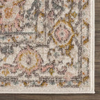 Traditional Area Rug in a Multicolor Palette, Machine Woven