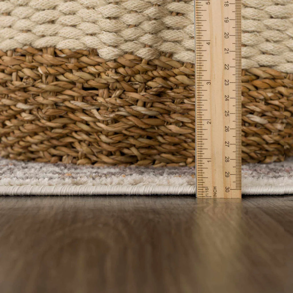 Traditional Area Rug in a Multicolor Palette, Machine Woven