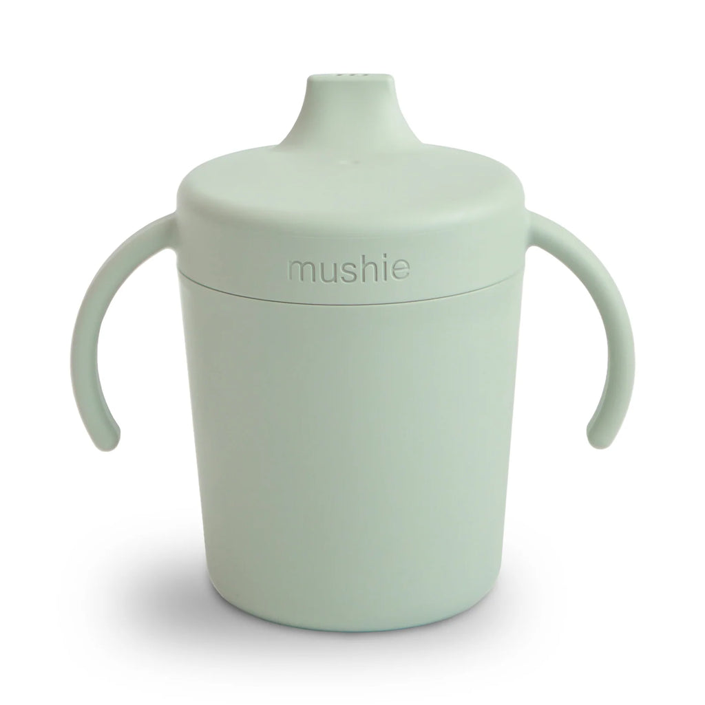 Trainer Sippy Cup with Easy-Grip Handles and a Removable Lid for Little Hands Learning to Drink — Sage