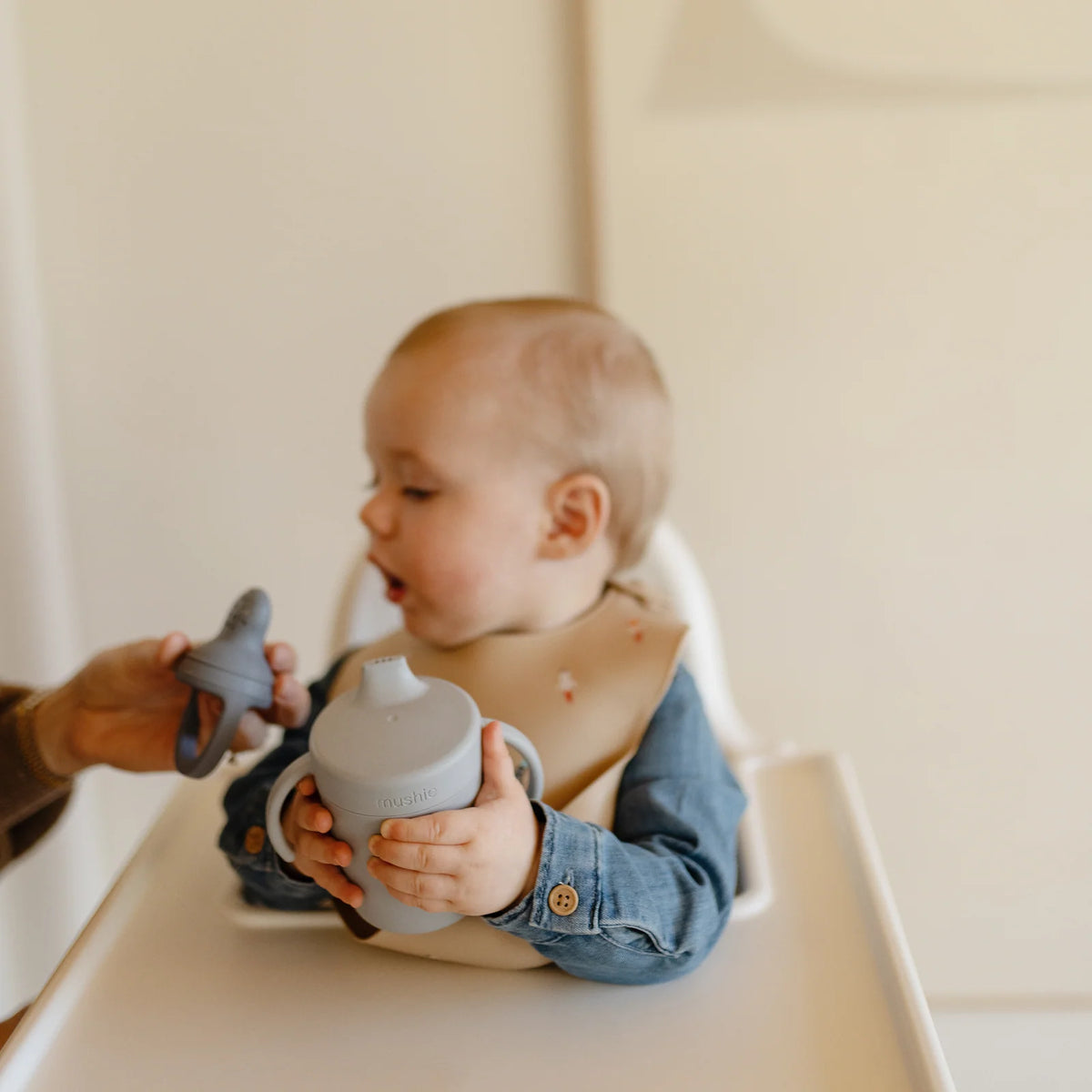 Trainer Sippy Cup with Easy-Grip Handles and a Removable Lid for Little Hands Learning to Drink