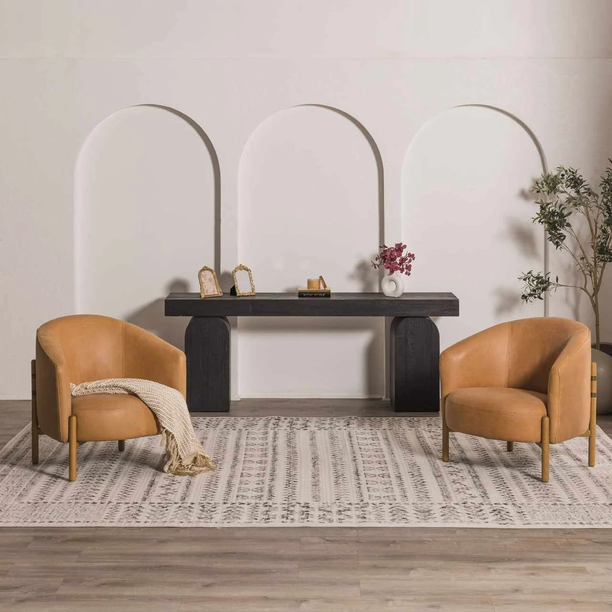 Transitional Bohemian Area Rug in Machine-Woven Polypropylene