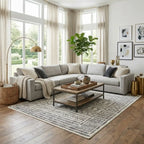 Transitional Bohemian Area Rug in Machine-Woven Polypropylene