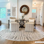 Transitional Bohemian Area Rug in Machine-Woven Polypropylene