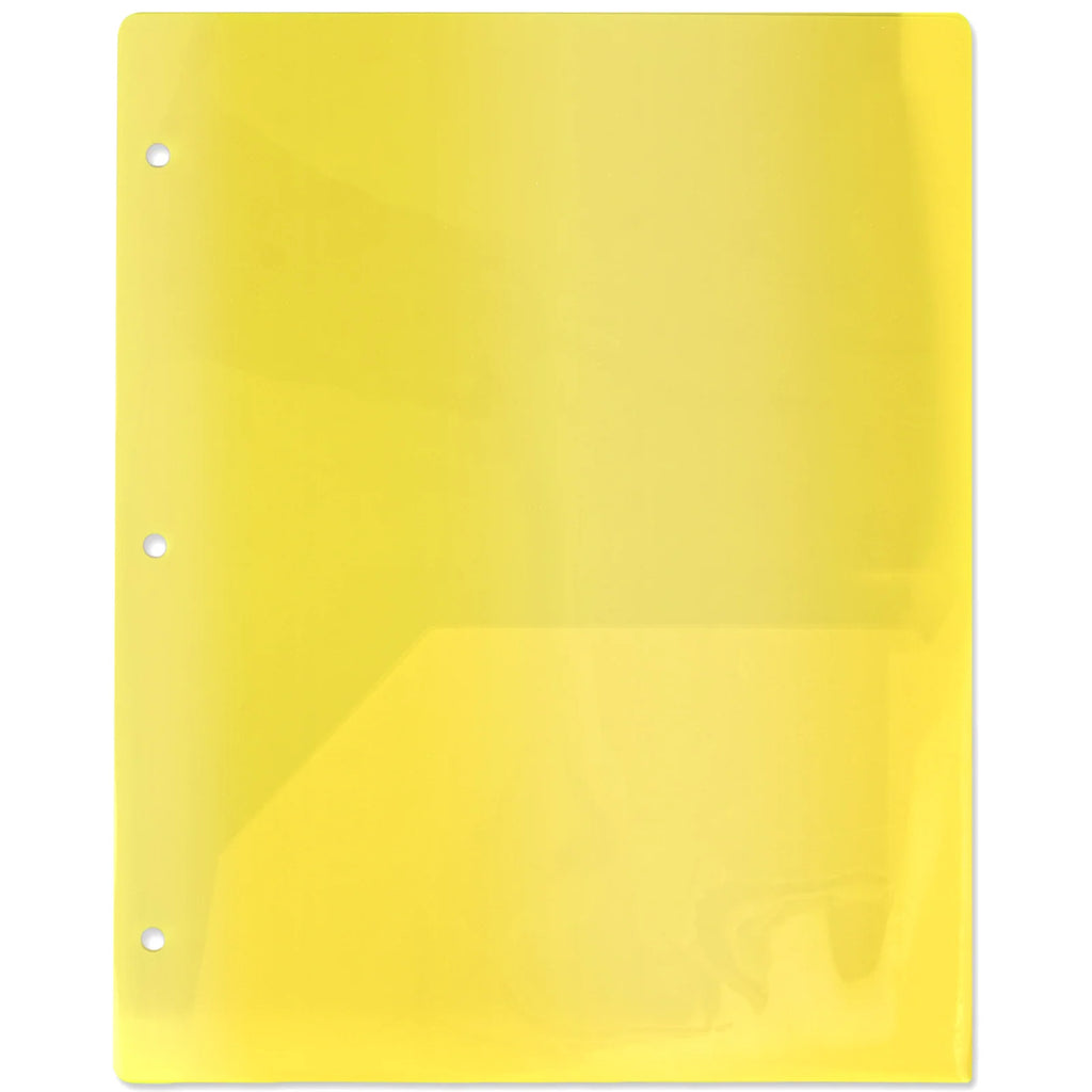 Translucent Two-Pocket Poly Folders in Cases of 100