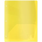 Translucent Two-Pocket Poly Folders in Cases of 100