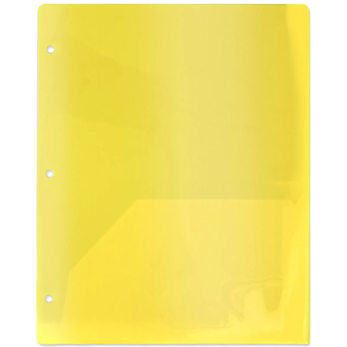 Translucent Two-Pocket Poly Folders in Cases of 100