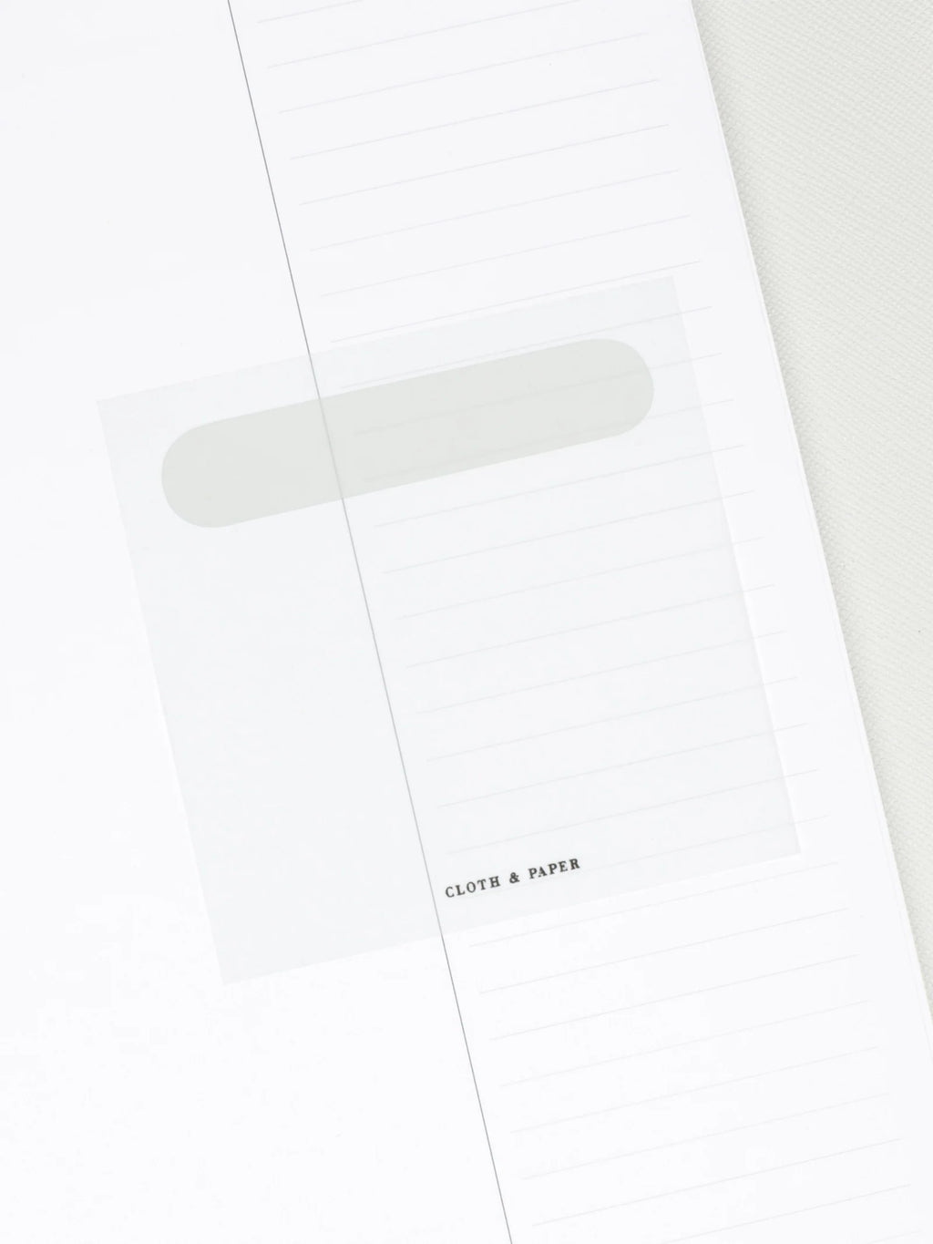 Transparent Sticky Notes with Colored Pill Tab Header, Self-Adhesive 3 x 3 Inch Square Memo Sheets