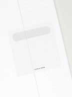 Transparent Sticky Notes with Colored Pill Tab Header, Self-Adhesive 3 x 3 Inch Square Memo Sheets