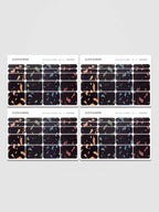 Transparent Time Block Sticker Set for Planner Scheduling with Rounded Boxes in Ten Colorway