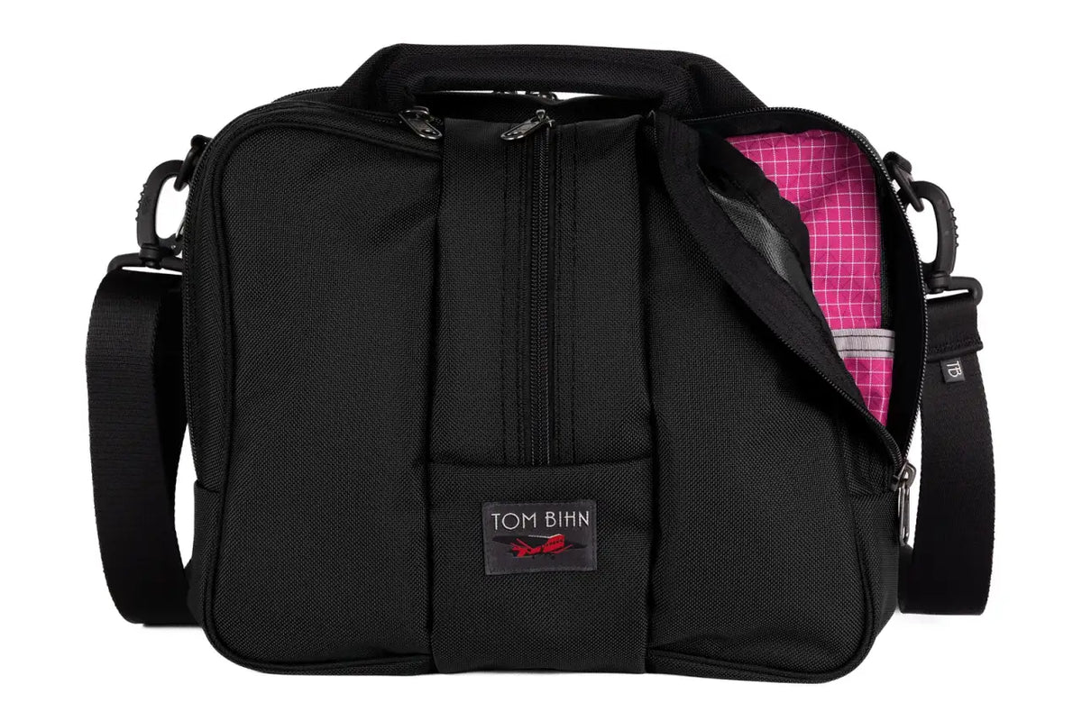 Travel Briefcase, Black Ballistic/Cerise 200 Halcyon