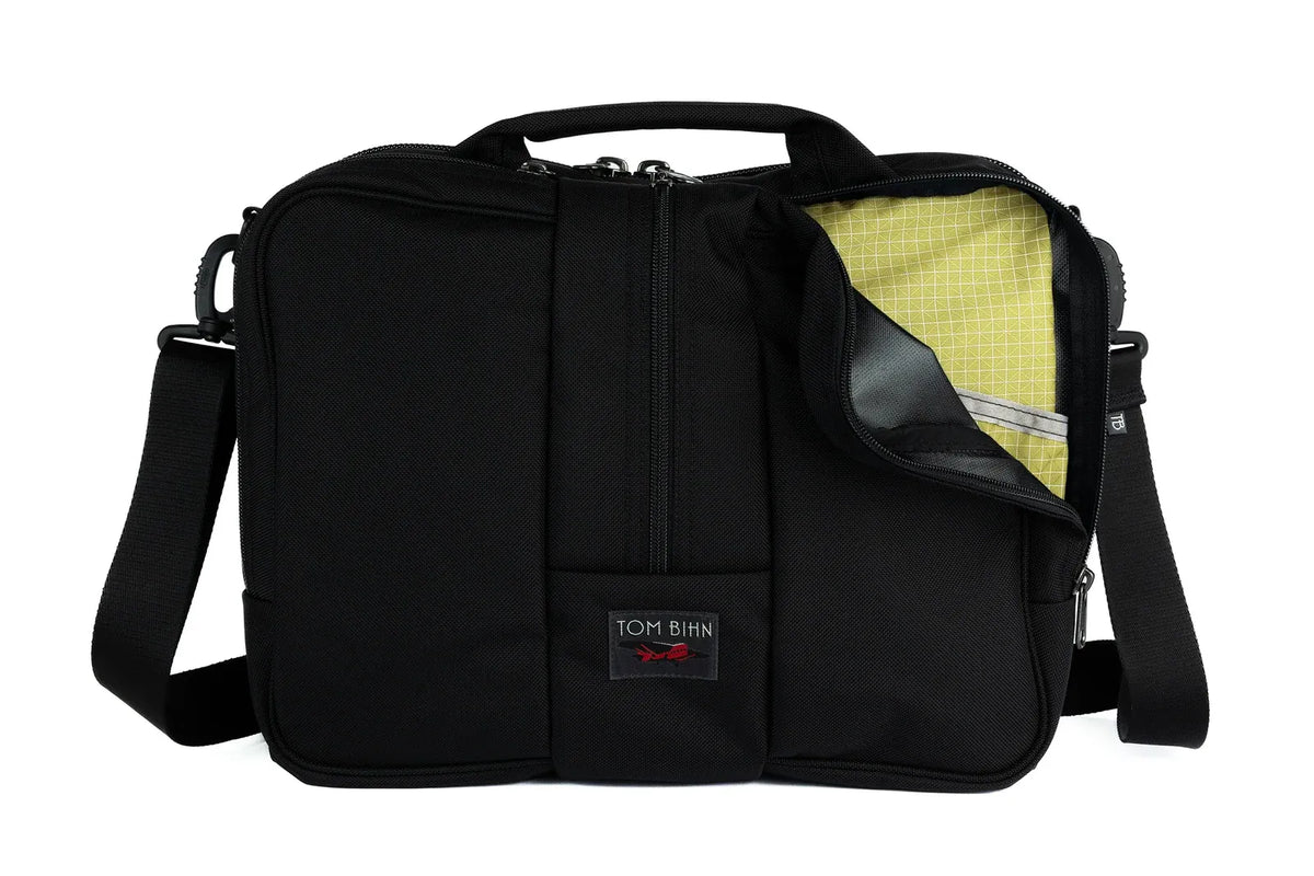 Travel Briefcase, Black Ballistic/Lemonade 200