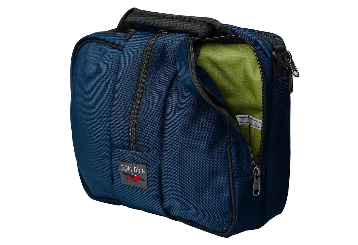 Travel Briefcase, Deep Blue Ballistic/Moss 210