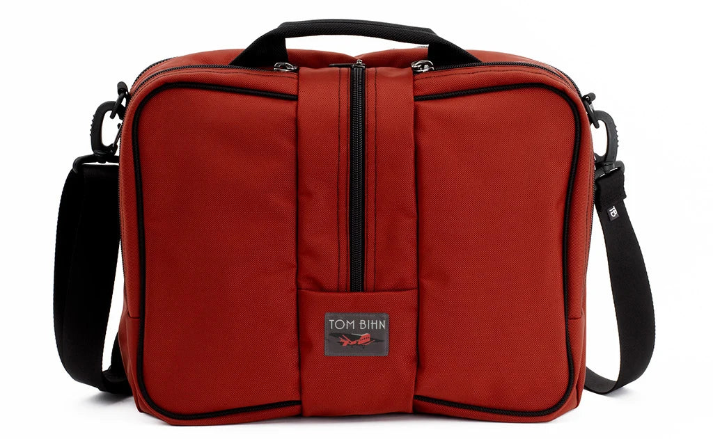Travel Briefcase, Mars Red Ballistic/Northwest Sky