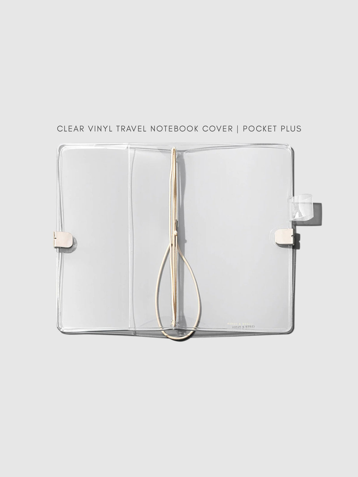 Travel Notebook Bundle with Three 64-Page Notebooks and a Clear Vinyl Cover for Planning and Journaling