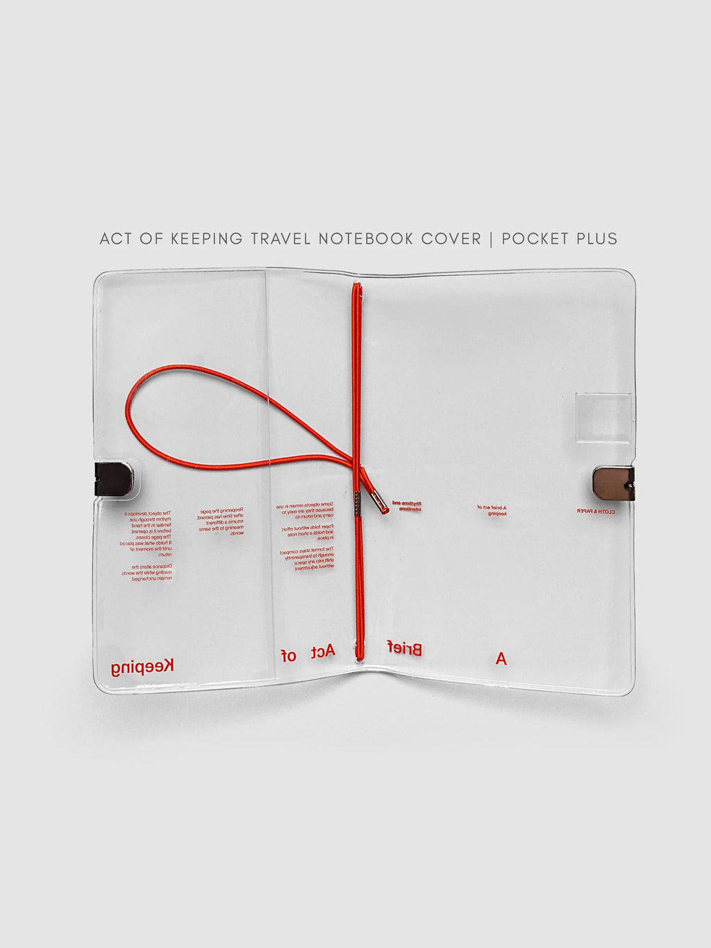 Travel Notebook Bundle with Three 64-Page Notebooks and a Clear Vinyl Cover for Planning and Journaling