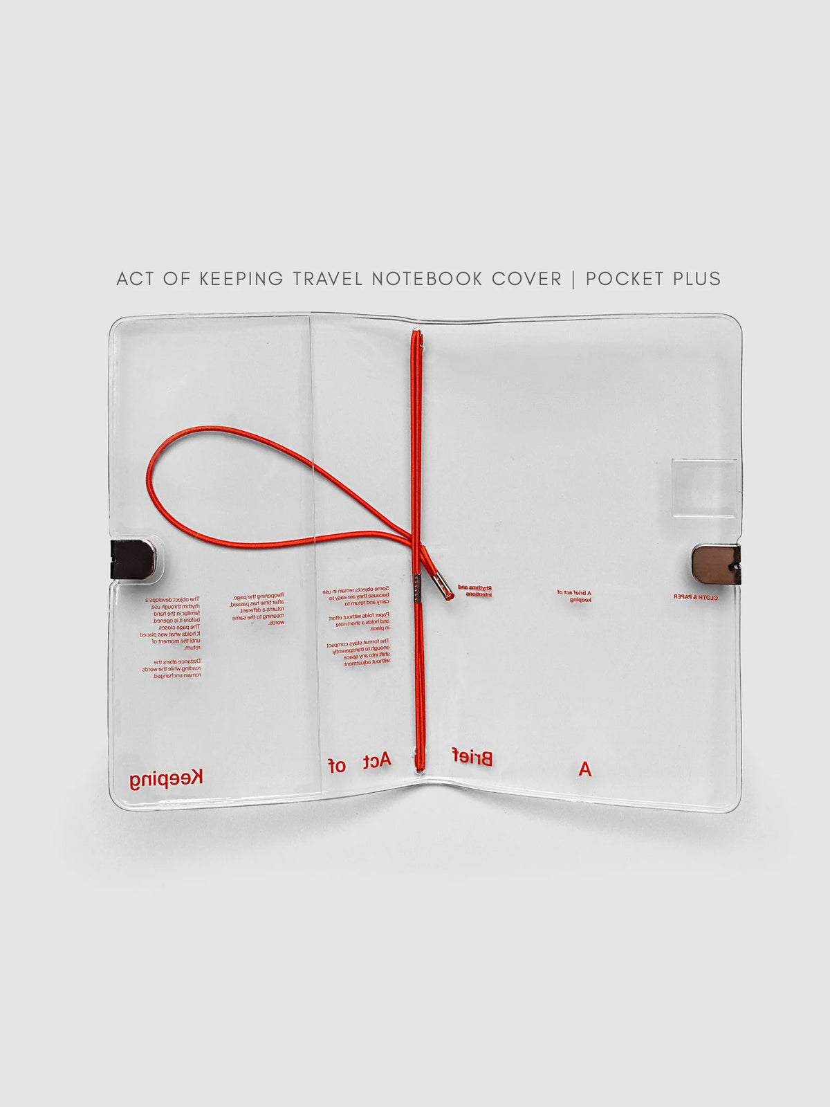 Travel Notebook Bundle with Three 64-Page Notebooks and a Clear Vinyl Cover for Planning and Journaling