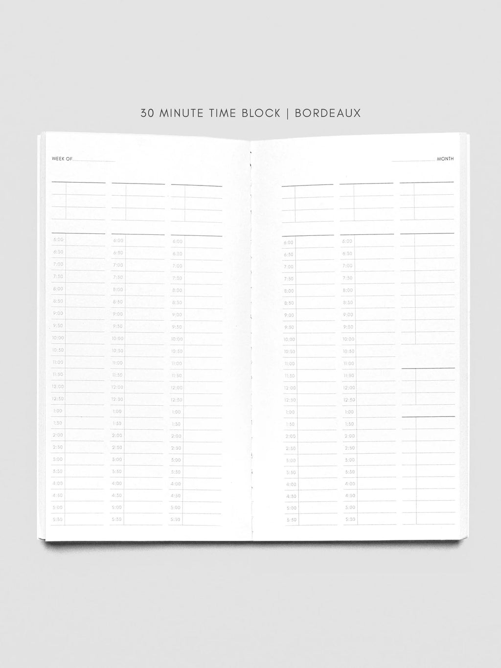 Travel Notebook Bundle with Three 64-Page Notebooks and a Clear Vinyl Cover for Planning and Journaling