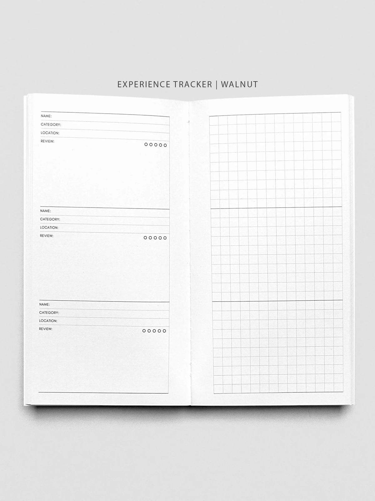 Travel Notebook Bundle with Three 64-Page Notebooks and a Clear Vinyl Cover for Planning and Journaling
