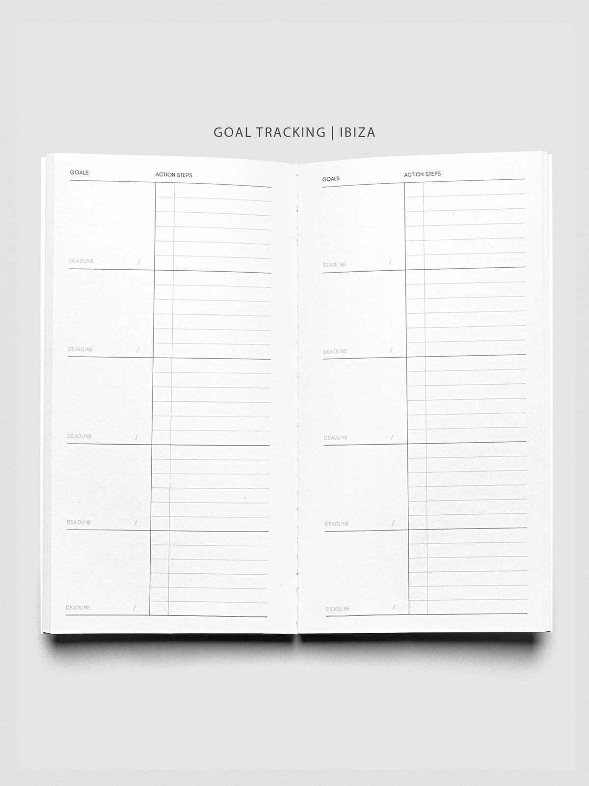 Travel Notebook Bundle with Three 64-Page Notebooks and a Clear Vinyl Cover for Planning and Journaling