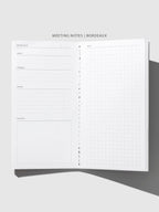 Travel Notebook Bundle with Three 64-Page Notebooks and a Clear Vinyl Cover for Planning and Journaling