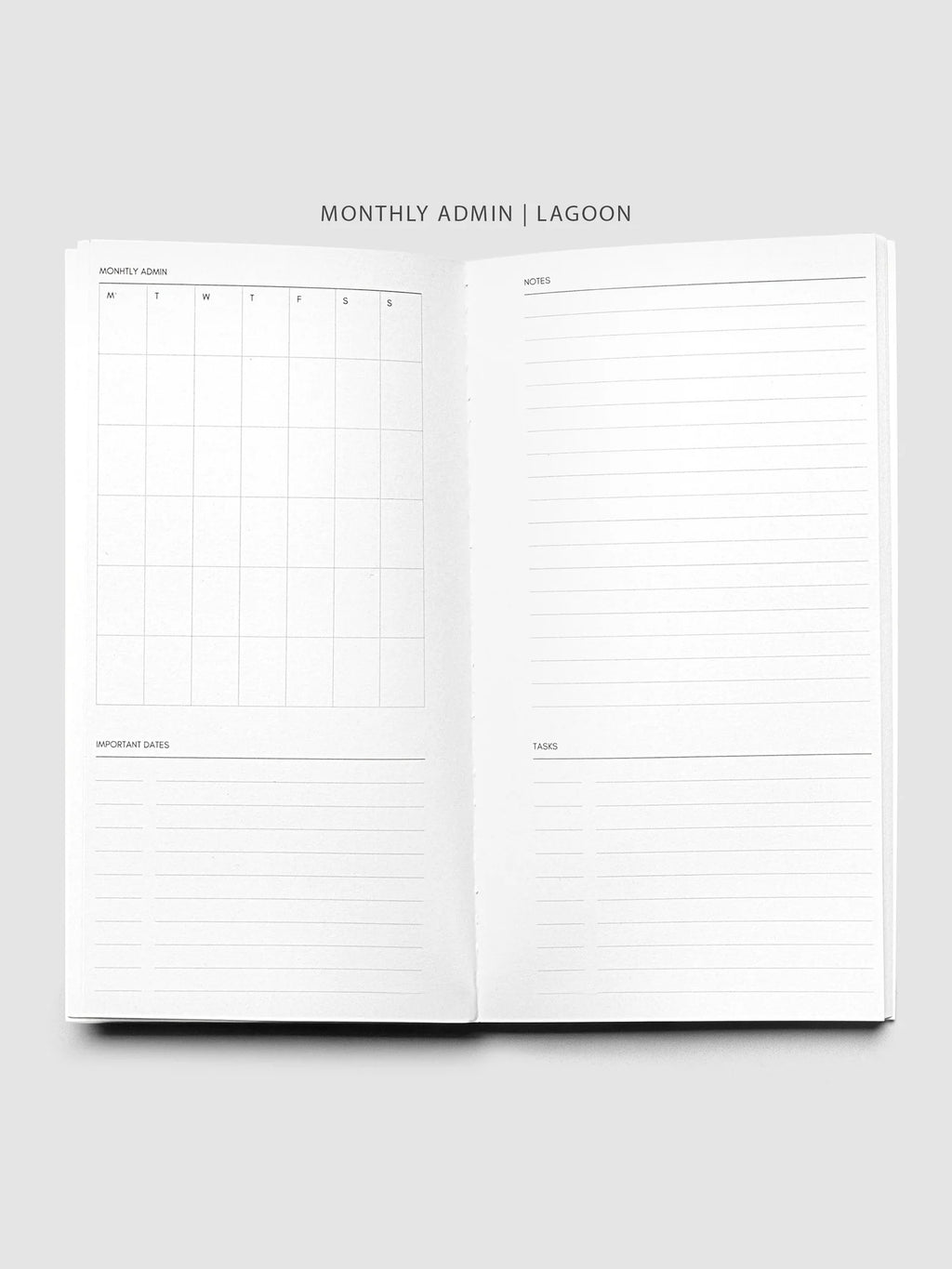Travel Notebook Bundle with Three 64-Page Notebooks and a Clear Vinyl Cover for Planning and Journaling