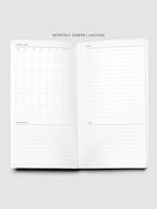 Travel Notebook Bundle with Three 64-Page Notebooks and a Clear Vinyl Cover for Planning and Journaling