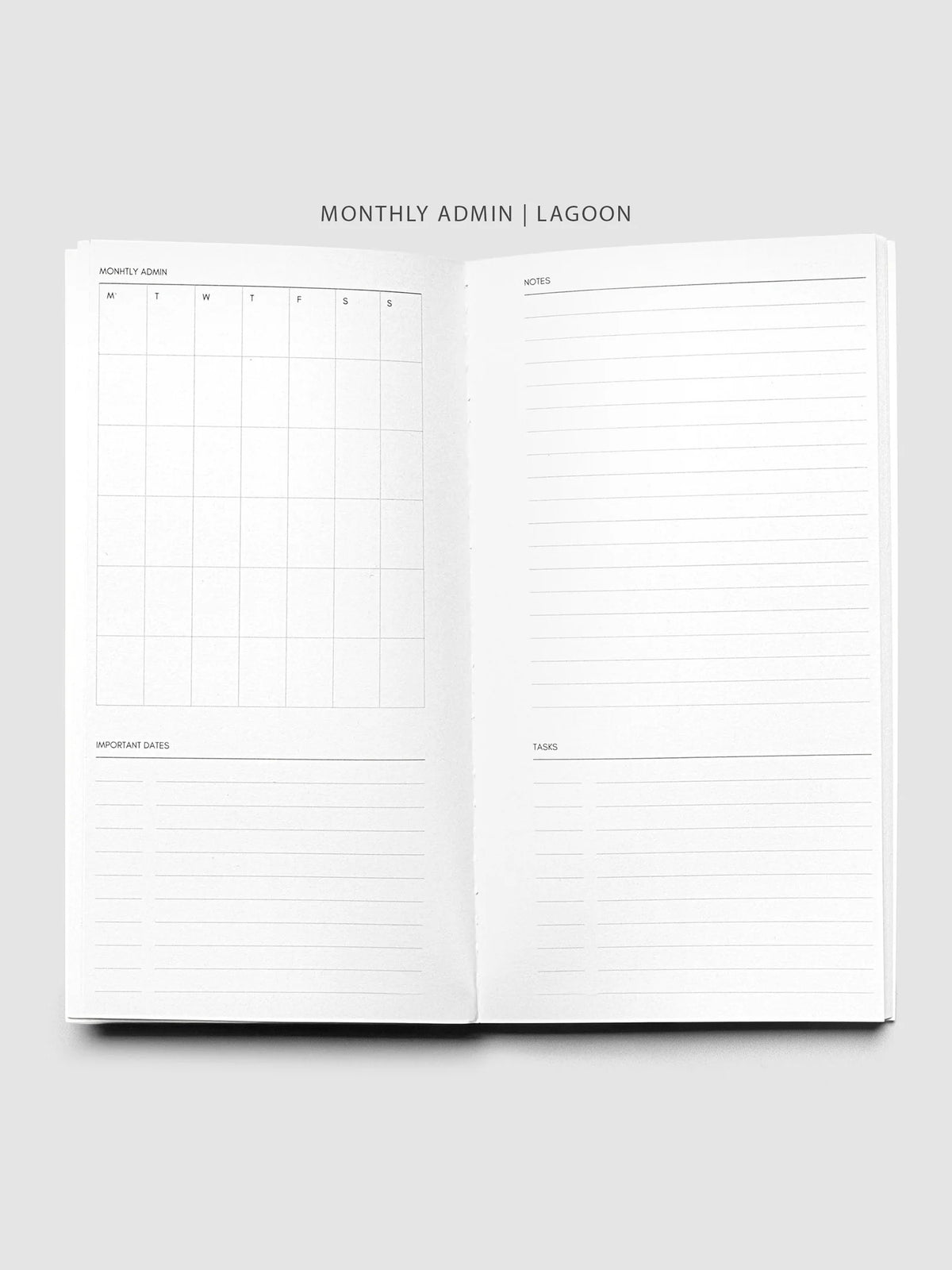 Travel Notebook Bundle with Three 64-Page Notebooks and a Clear Vinyl Cover for Planning and Journaling