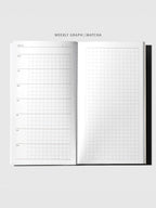 Travel Notebook Bundle with Three 64-Page Notebooks and a Clear Vinyl Cover for Planning and Journaling