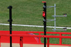 Trimmer Rack for Open and Enclosed Trailers with Adjustable Motor Support and Included Keyed Lock