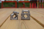Trimmer Rack for Open and Enclosed Trailers with Adjustable Motor Support and Included Keyed Lock