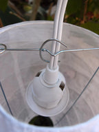 Triple Socket Pendant Lamp Cord in White, 19 Feet Long